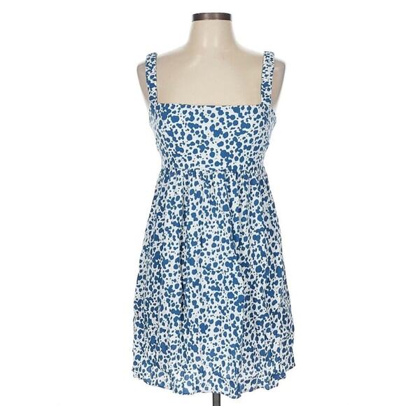 Reformation Serene Blue and White Babydoll Dress in Rainey size 10 - Picture 3 of 8